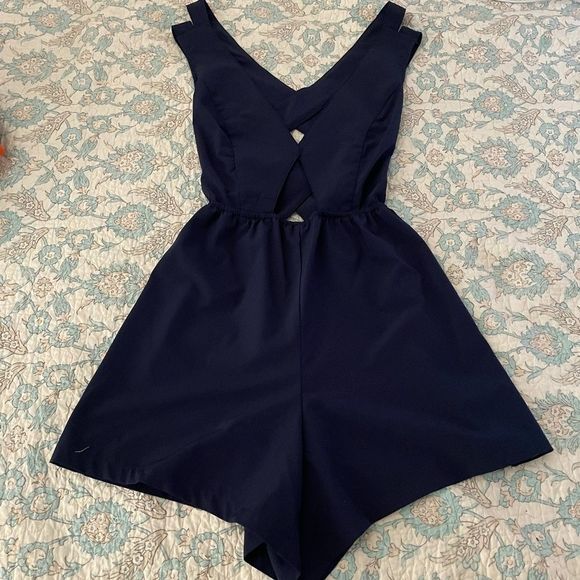Tobi Pants - Navy Blue Tobi Romper